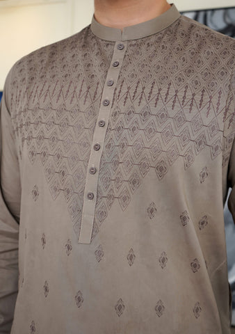 Men Embroidered Unstitch Kameez Shalwar Code : AK-7130