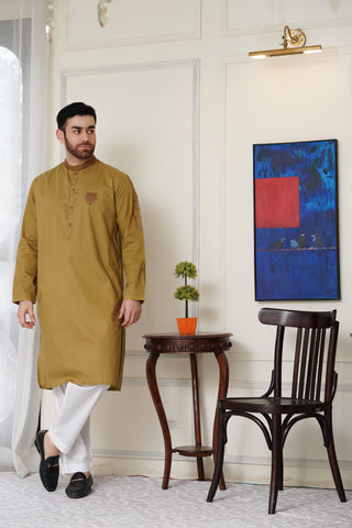 Men Embroidered Unstitch Kurta Shalwar Code:AK-7127