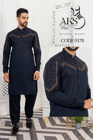 Un-Stitched Luxury Cotton with Finest Embroidery