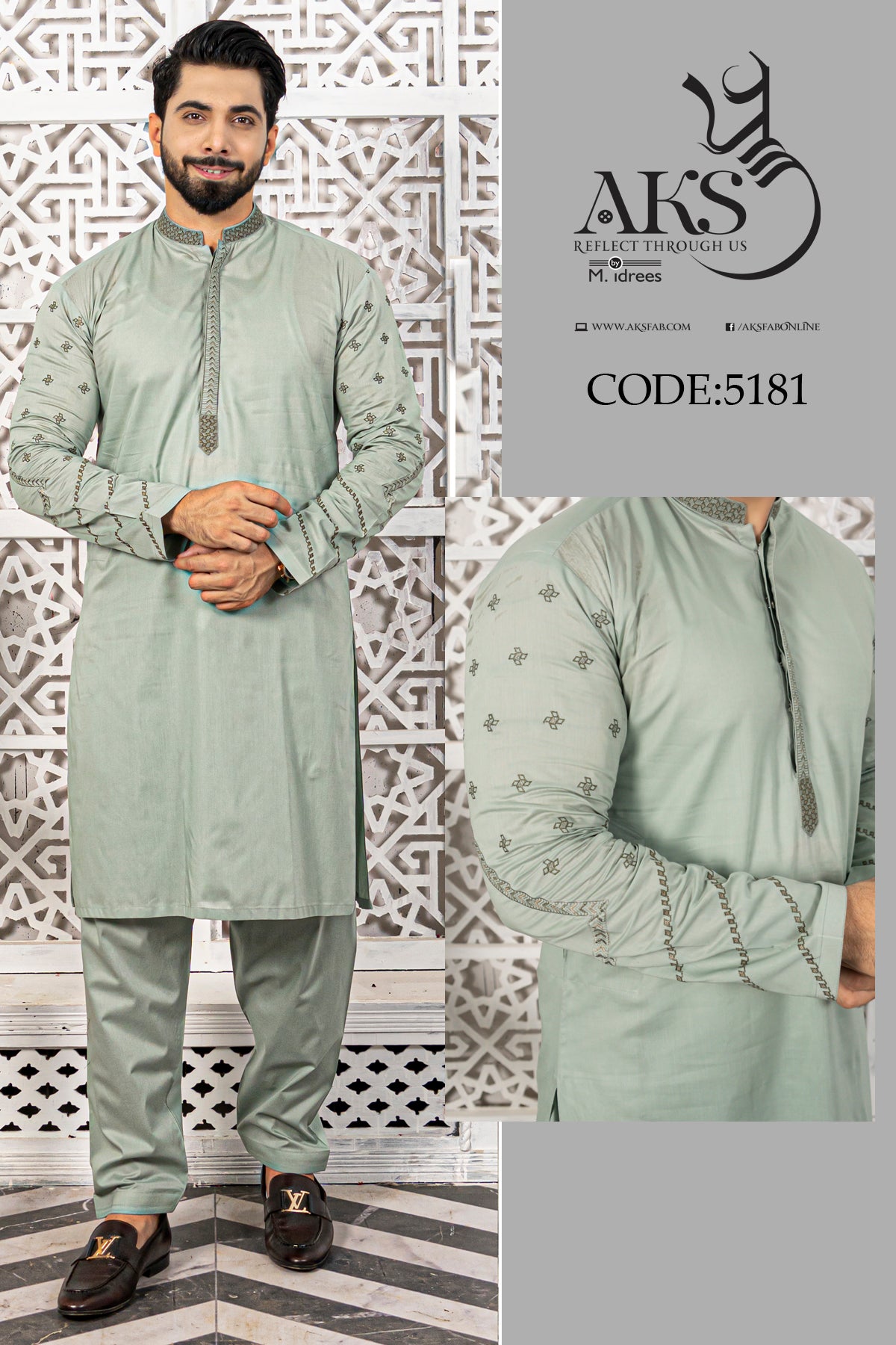 AKS Reflect Through us 100% Finest Men's Wear(Un-Stitched)