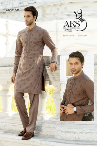 Premier All Over Embroided (Un-Stitched) Code : 5352